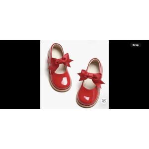 PHIRAMIN Women's Toddler Girl Mary Jane Red Dress Shoes Sz 11